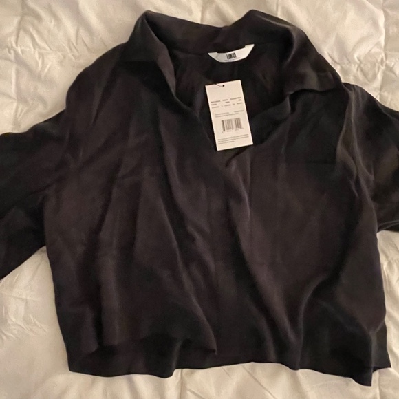 NWT Lunya Washable Silk High Rise Pant Set . Black. Medium - Picture 11 of 11